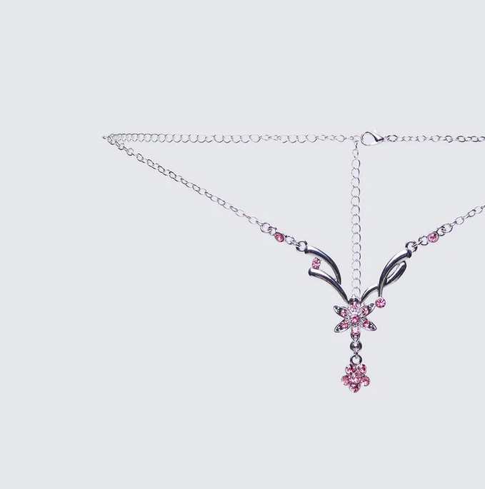 Finesse Khara Silver Tattoo Charm Belly Chain