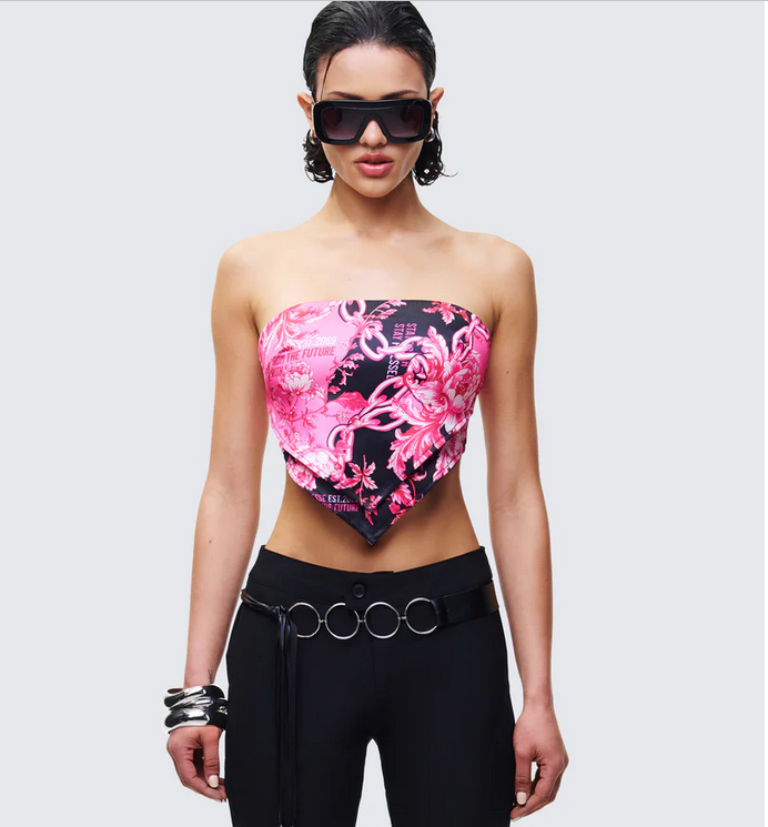 Finesse Elix Multi Printed Bandeau Top