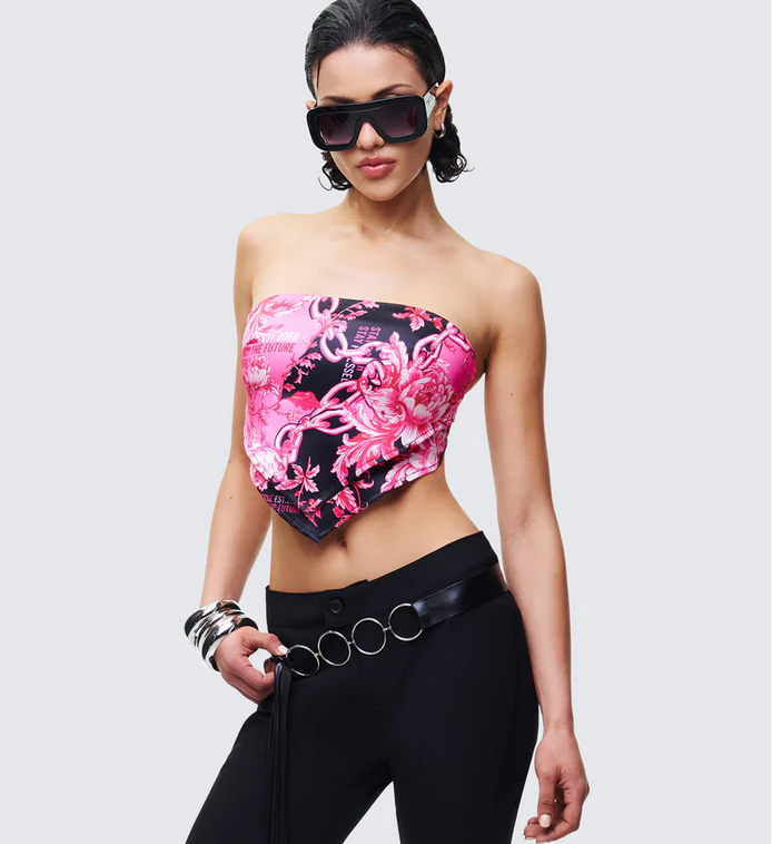 Finesse Elix Multi Printed Bandeau Top