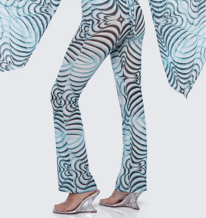 Finesse Ophelia Multi Mesh Flare Leggings