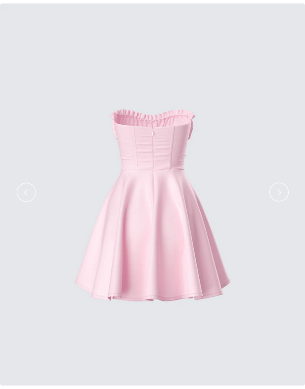 Finesse Bonnie Pink Mini Dress
