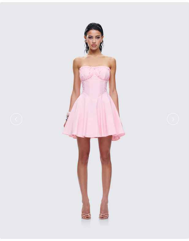 Finesse Bonnie Pink Mini Dress