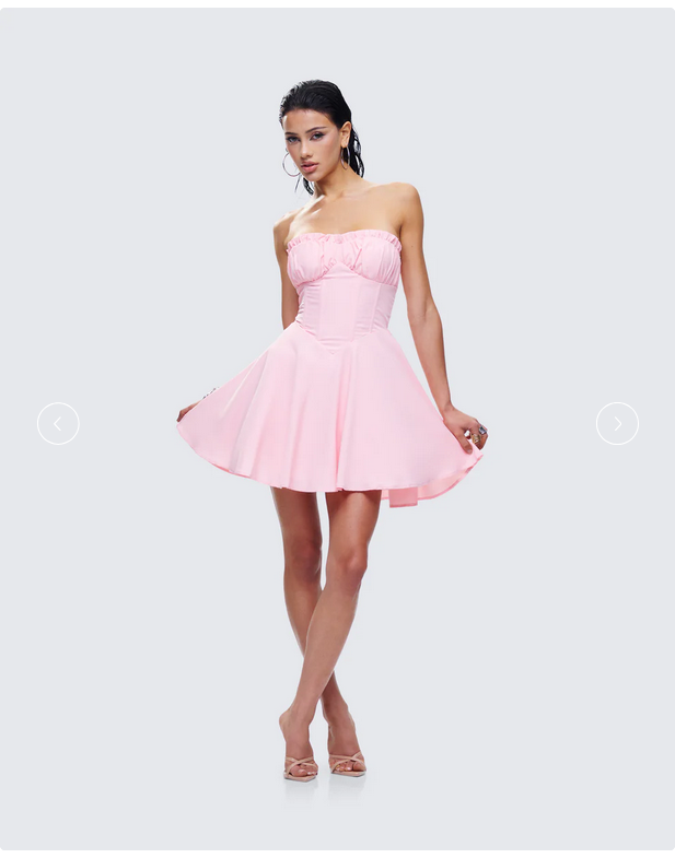 Finesse Bonnie Pink Mini Dress