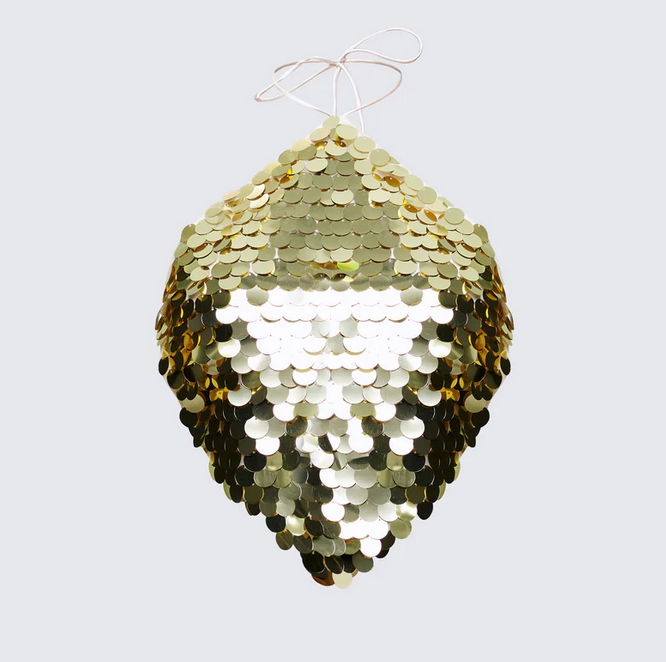 Finesse Azelie Gold Sequin Tie Up Top