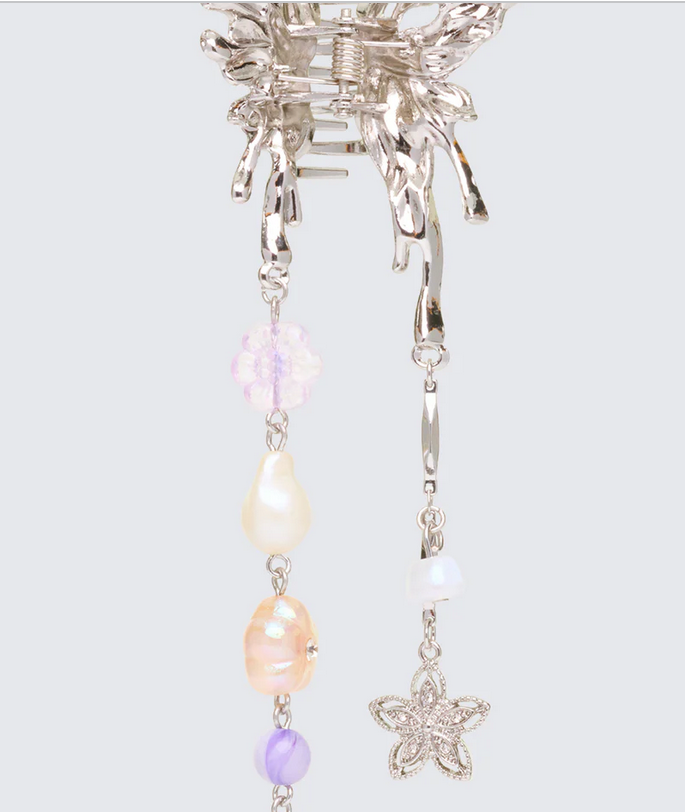 Finesse Ursa Silver Butterfly Hair Claw