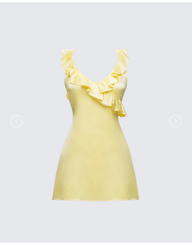 Finesse Matilda Yellow Mini Dress