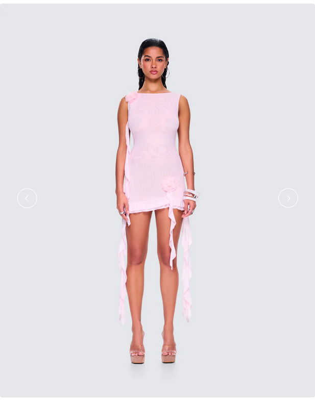 Finesse Tiana Ruffle Rosette Dress