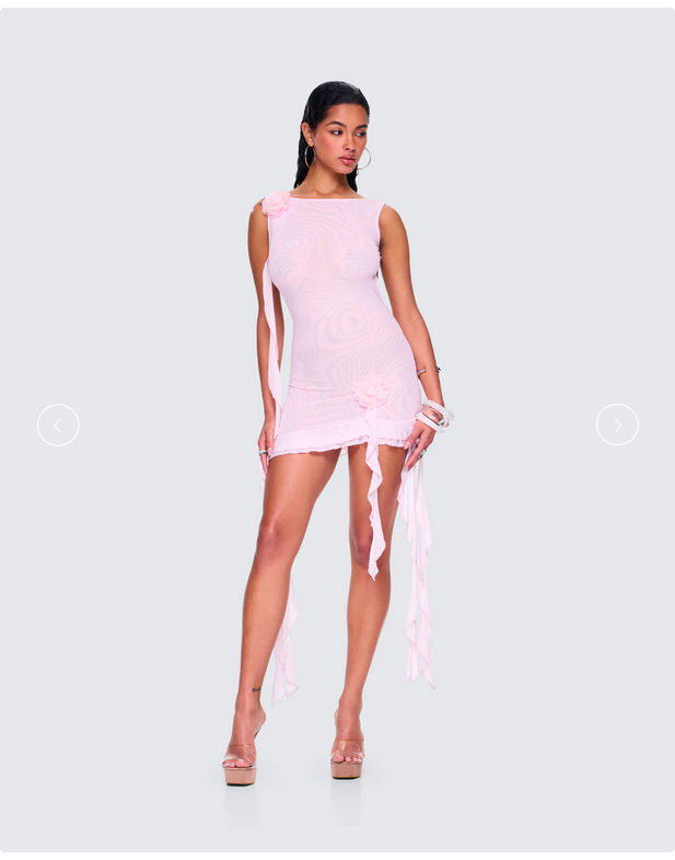 Finesse Tiana Ruffle Rosette Dress
