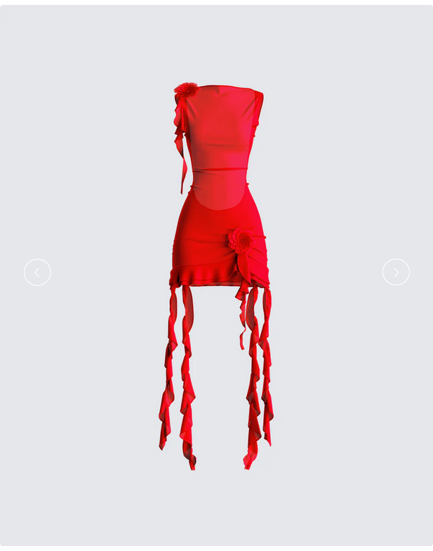 Finesse Tiana Ruffle Rosette Dress