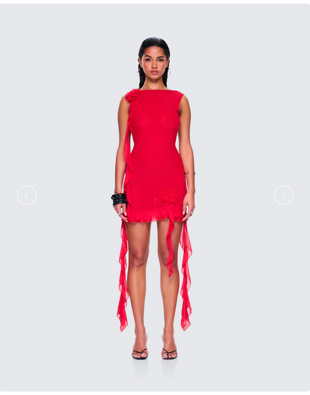 Finesse Tiana Ruffle Rosette Dress