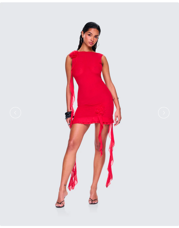 Finesse Tiana Ruffle Rosette Dress
