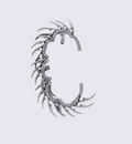 Finesse Ekua Silver Diamante Spiked Ear Cuff