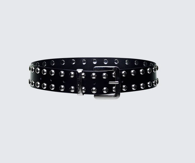 Finesse Sisay Black Studded Jeans Belt