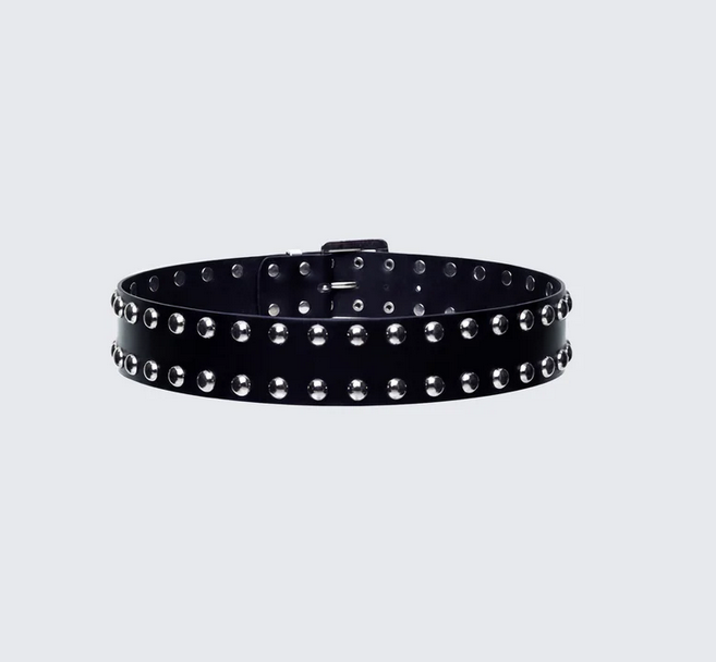 Finesse Sisay Black Studded Jeans Belt