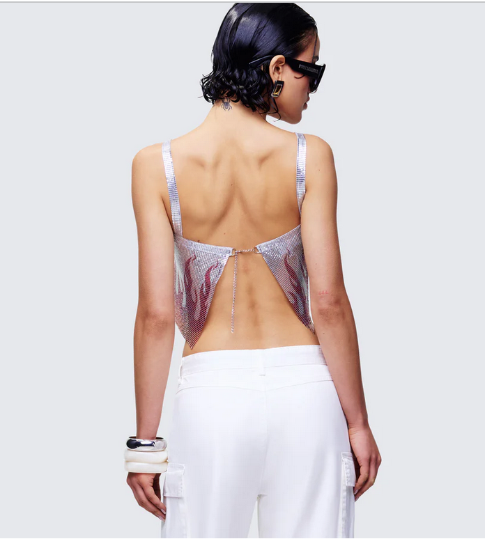 Finesse Lilia Multi Flame Chainmail Top