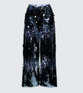 Finesse Tiva Silver Sequin High Waisted Pants