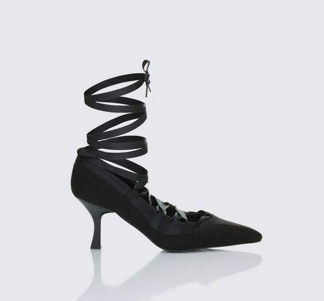 Finesse Dahlia Lace up Ballet Pump