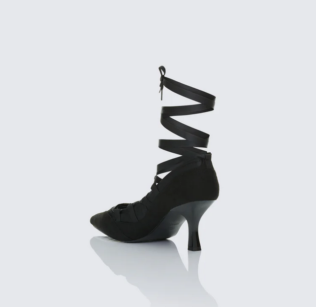 Finesse Dahlia Lace up Ballet Pump