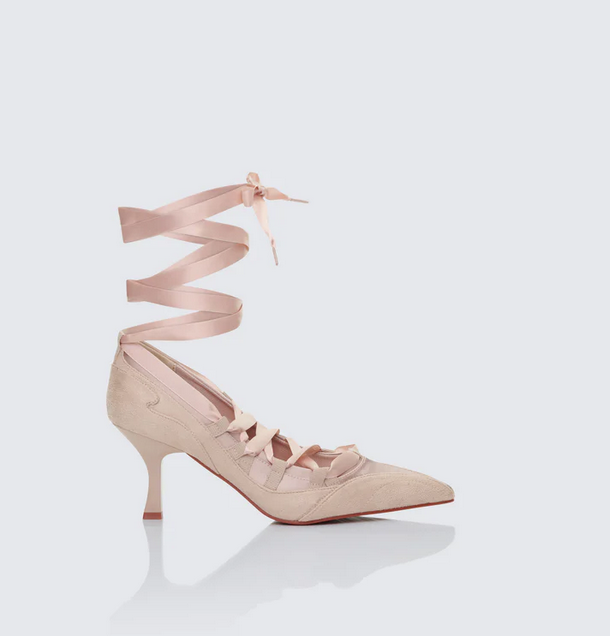 Finesse Dahlia Lace up Ballet Pump