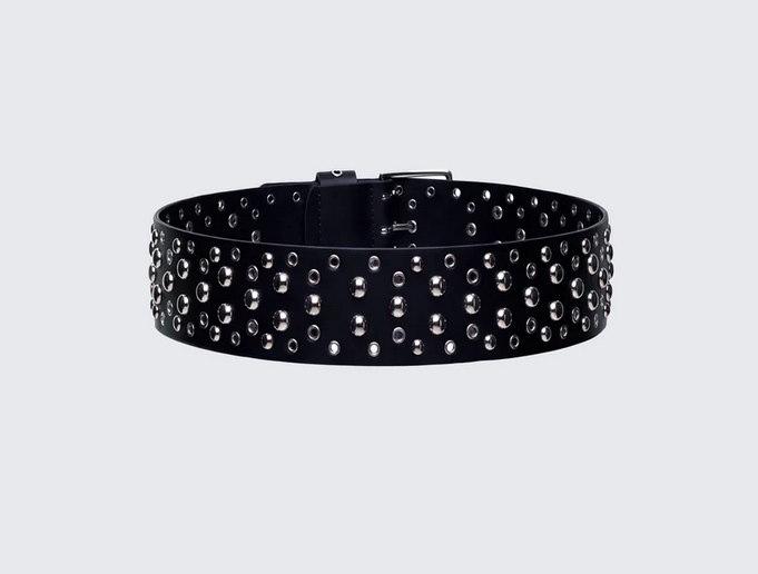 Finesse Quen Real Leather Studded Hip Belt