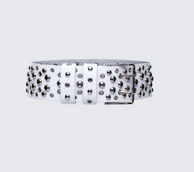 Finesse Quen Real Leather Studded Hip Belt