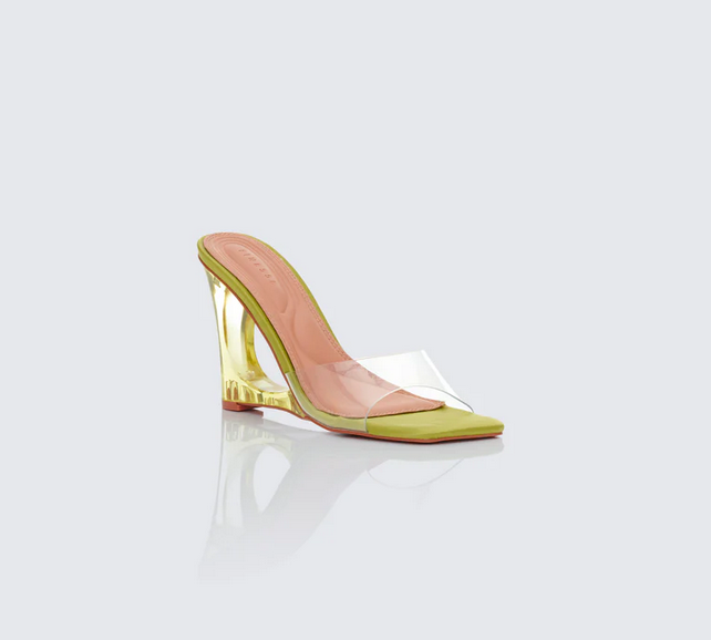 Finesse Karla Perspex Wedge Sandal