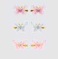 Finesse Xylia Multi Butterfly Hair Clips - 6 Pack