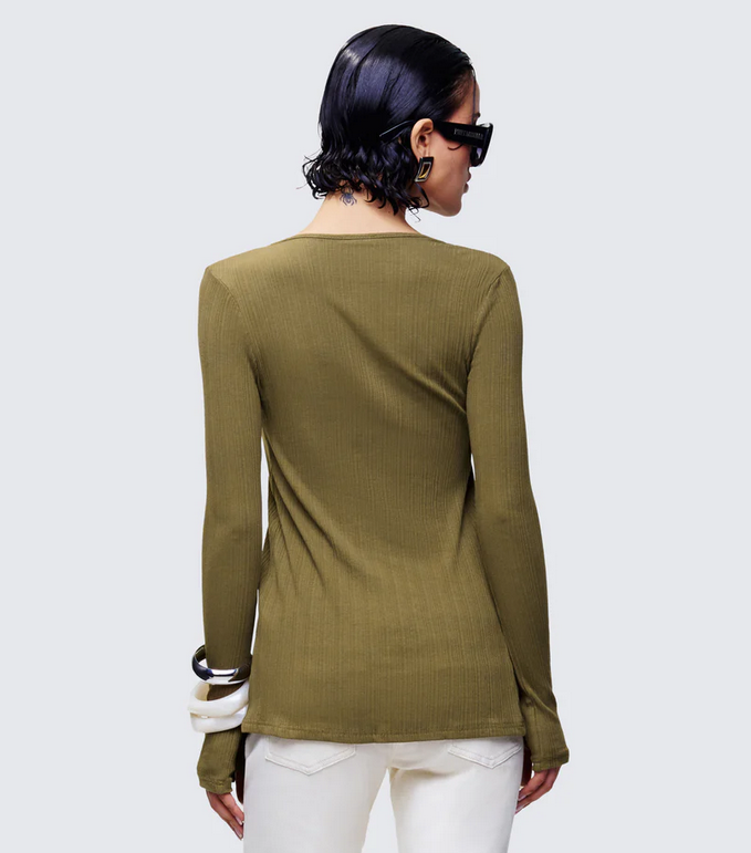 Finesse Aven Olive Texture Button Up Shirt