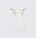 Finesse Nula Yellow Embroidered Mini Dress