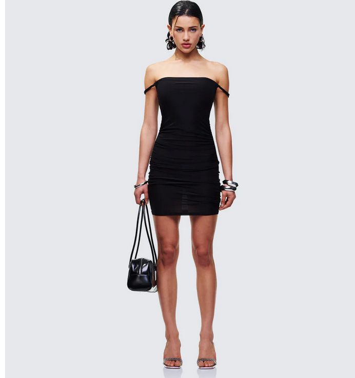 Finesse Lois Twist Strap Mini Dress