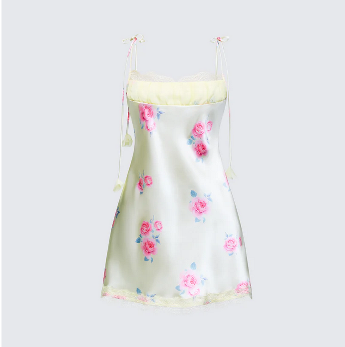 Finesse Miko Multi Printed Satin Mini Dress