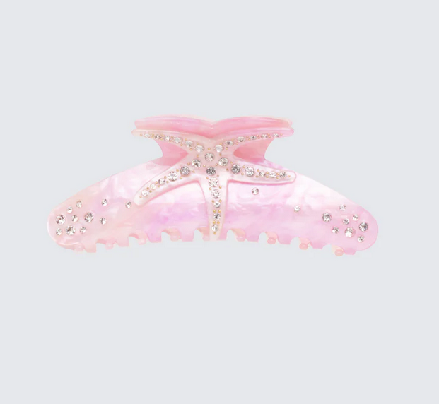 Finesse Kismet Pink Diamante Starfish Hair Claw