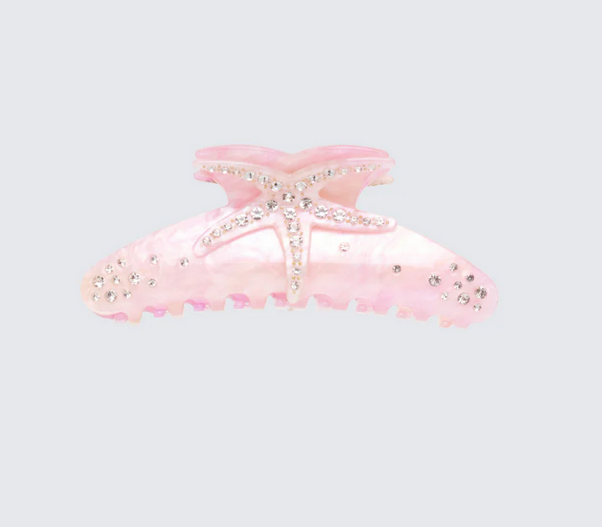 Finesse Kismet Pink Diamante Starfish Hair Claw