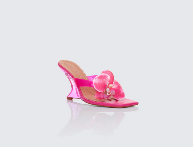 Finesse Abigail Perspex Wedge Sandal