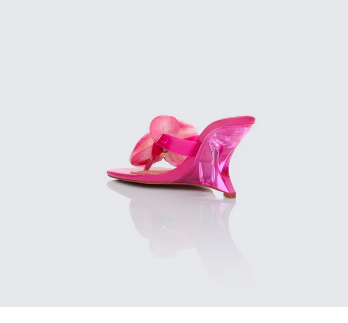 Finesse Abigail Perspex Wedge Sandal