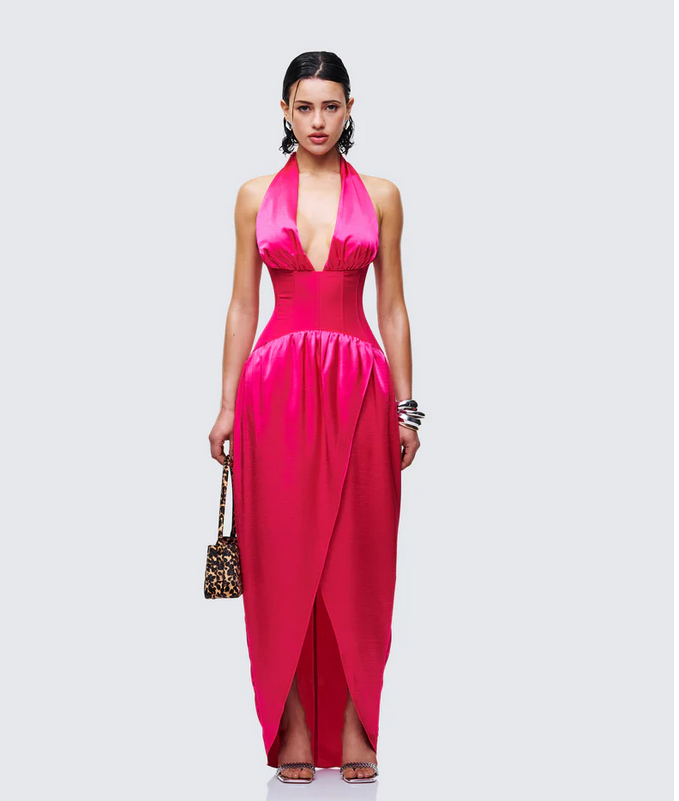 Finesse Arabella Corset Wrap Maxi Dress