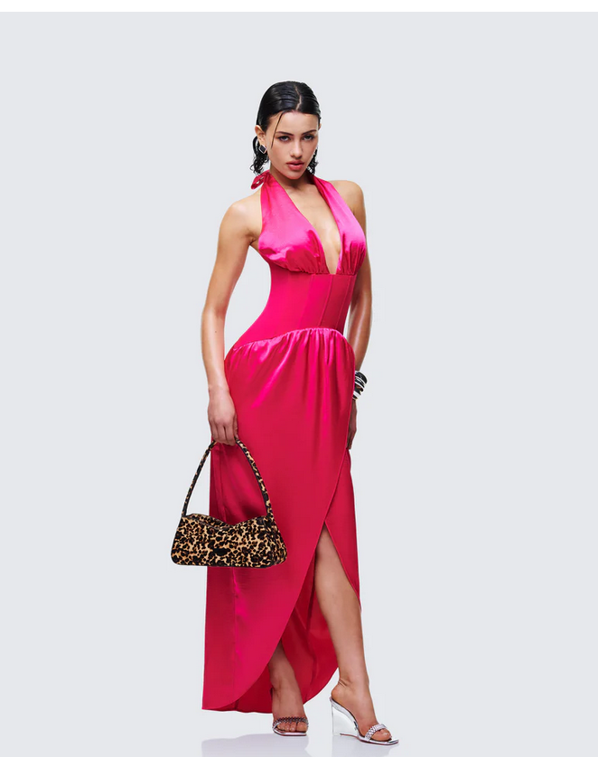Finesse Arabella Corset Wrap Maxi Dress