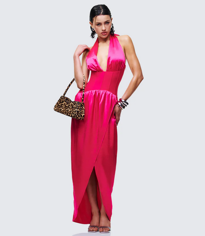 Finesse Arabella Corset Wrap Maxi Dress