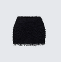 Finesse Morgan Black Knit Mini Skirt