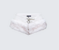 Finesse Larina White Faux Fur Micro Shorts