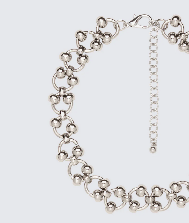 Finesse Ellisse Silver Piercing Choker