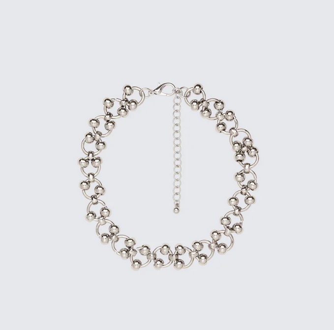 Finesse Ellisse Silver Piercing Choker