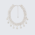 Finesse Lioré Silver Crystal Choker