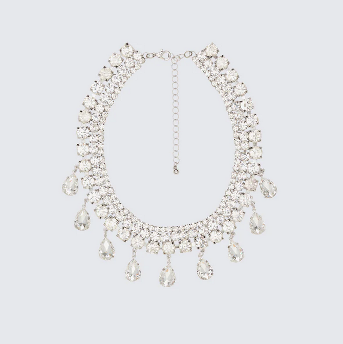Finesse Lioré Silver Crystal Choker