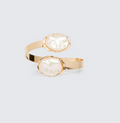 Finesse Brenda Gold Inlaid Pearl Cuff