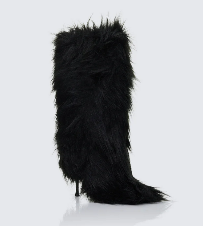 Finesse Kendall Fur XXL Yetti Heeled Boot