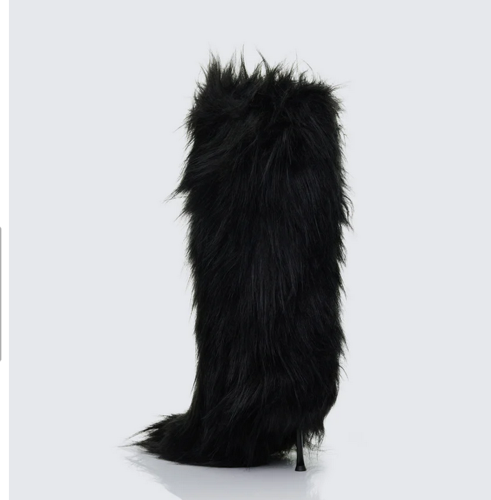 Finesse Kendall Fur XXL Yetti Heeled Boot