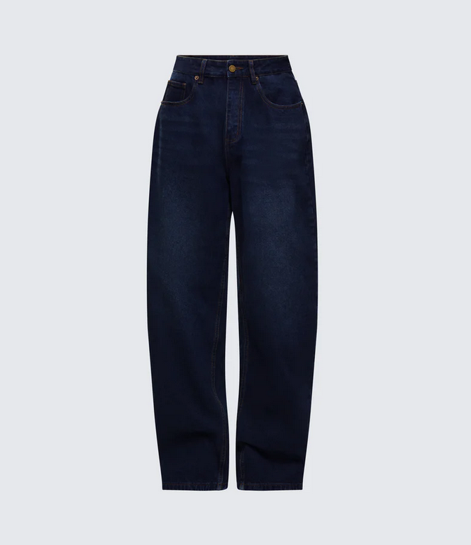 Finesse Haylie Blue Denim Baggy Pant