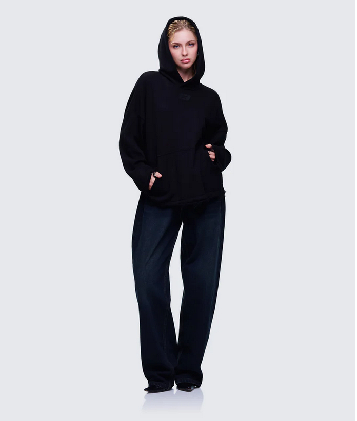 Finesse Haylie Blue Denim Baggy Pant