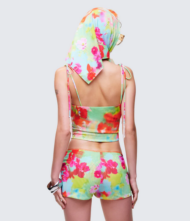 Finesse Eira Multi Print Mesh Headscarf